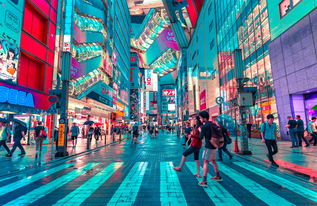 Giappone skyline di Tokyo
