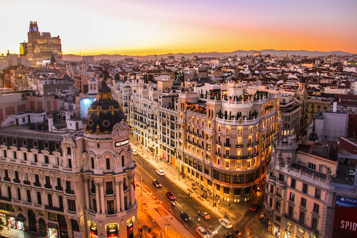 Stadtbesuch in Madrid, Spanien
