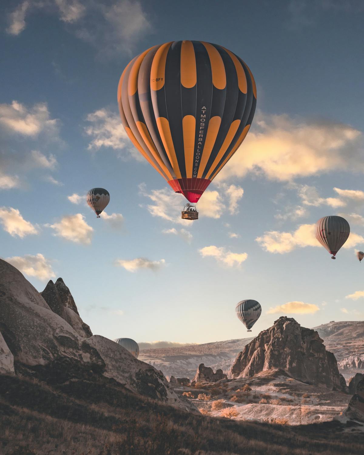 Heißluftballons in Kappadokien, Türkei