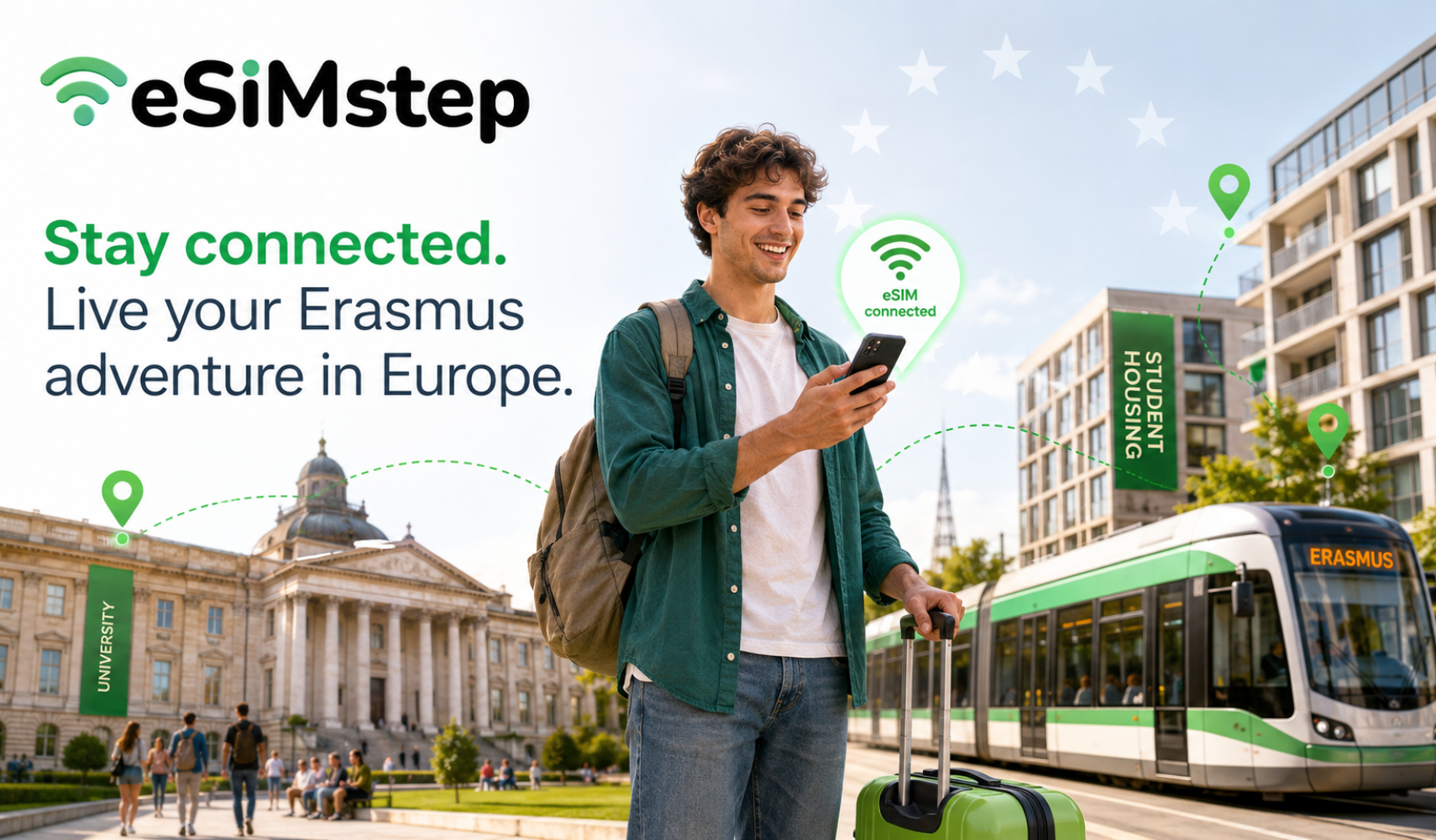 Erasmus eSIM Guide: Stay Connected from Your First Day in Europe