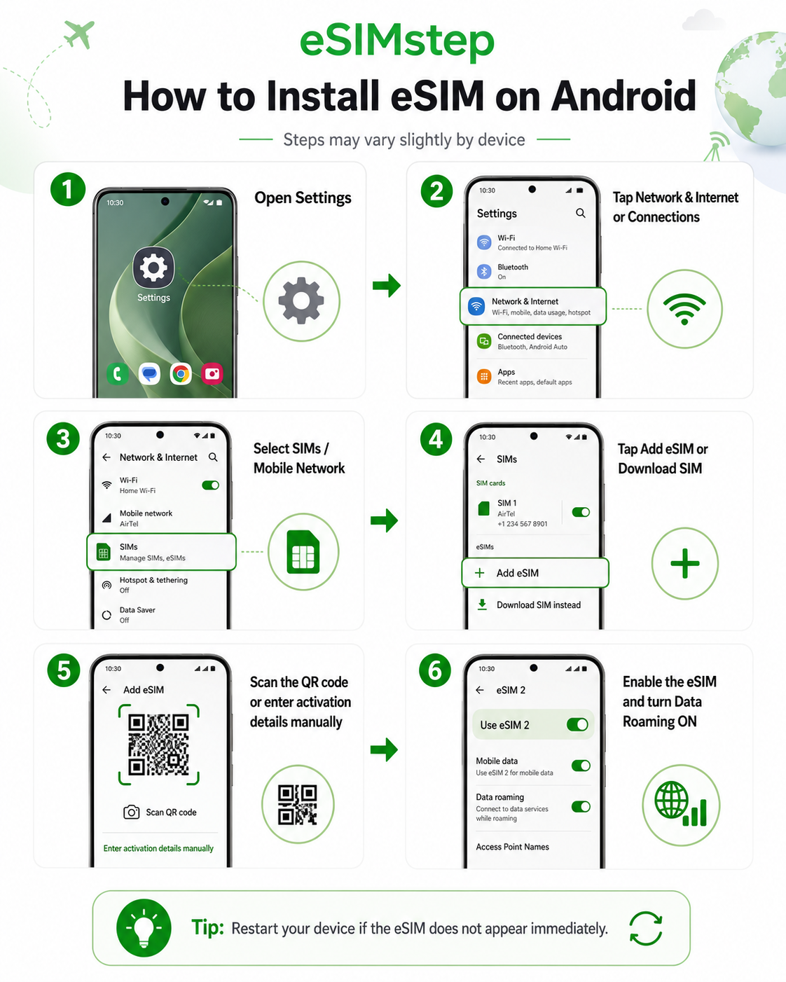 How to install eSIM on Android step by step